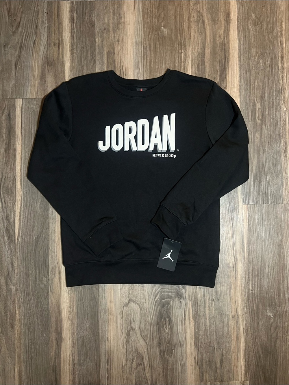 Air Jordan Sweatshirt Youth XL 13-15 Black Pullover Wheaties Logo Boys Jump Man